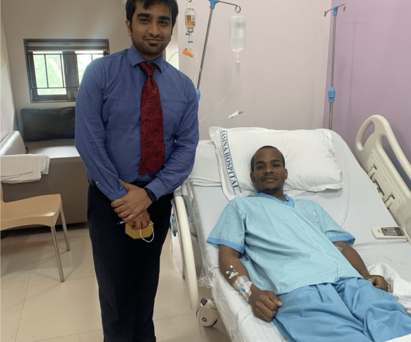 Happy African Patient after surgery