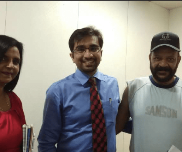 Mr & Mrs Jawara, from South Africa, treated for varicose veins treatment in Mumbai
